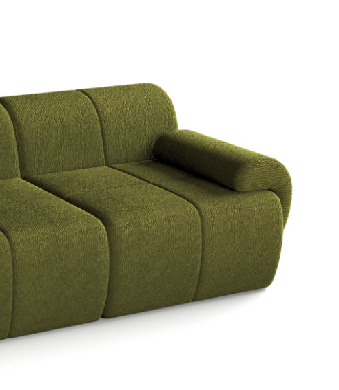 Canapé modulaire Boneless, canapé Cloud (à droite), Vert