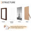 Brown Collage Picture Frame - Frames Included: 10