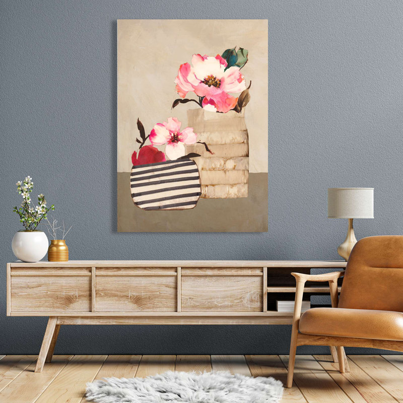 Funky Florals III by Leonardo Bacci - Wrapped Canvas Print, 80cm H x 60cm W x 4cm D
