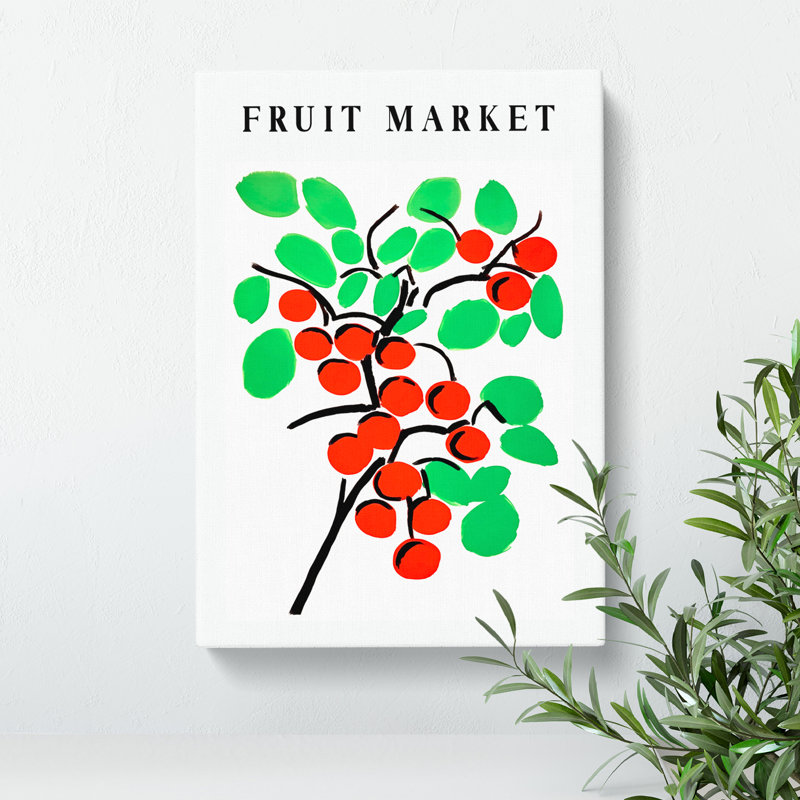 Cherry Fruit Market Exhibition Vol.1 - Wrapped Canvas