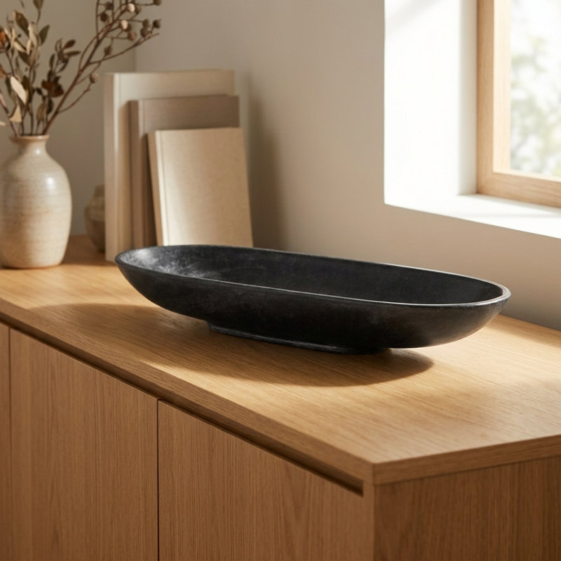 Venetia Tray Black Marble