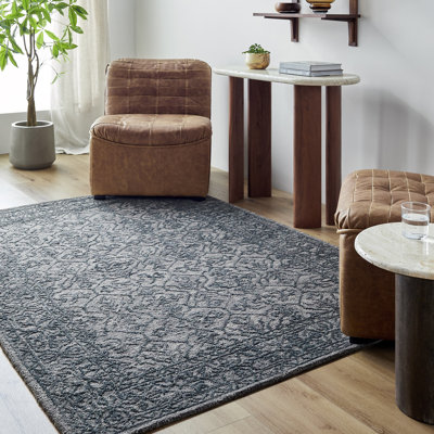 Moroccan Wool Hand Tufted Area Rug