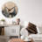 Cabin Bear Wall Clock 12 Inch Silent Non Ticking Clock Wooden Forest Wildlife Mountain Lodge Wall Clock Battery Operated Rustic Farmhouse Wall Clock
