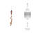 Hitzel Bells and Windchimes Metal and Wood Hanging Chime 29-Inch Gold Metallic Finish for Home and Garden Outdoor Decor Rustic Accent