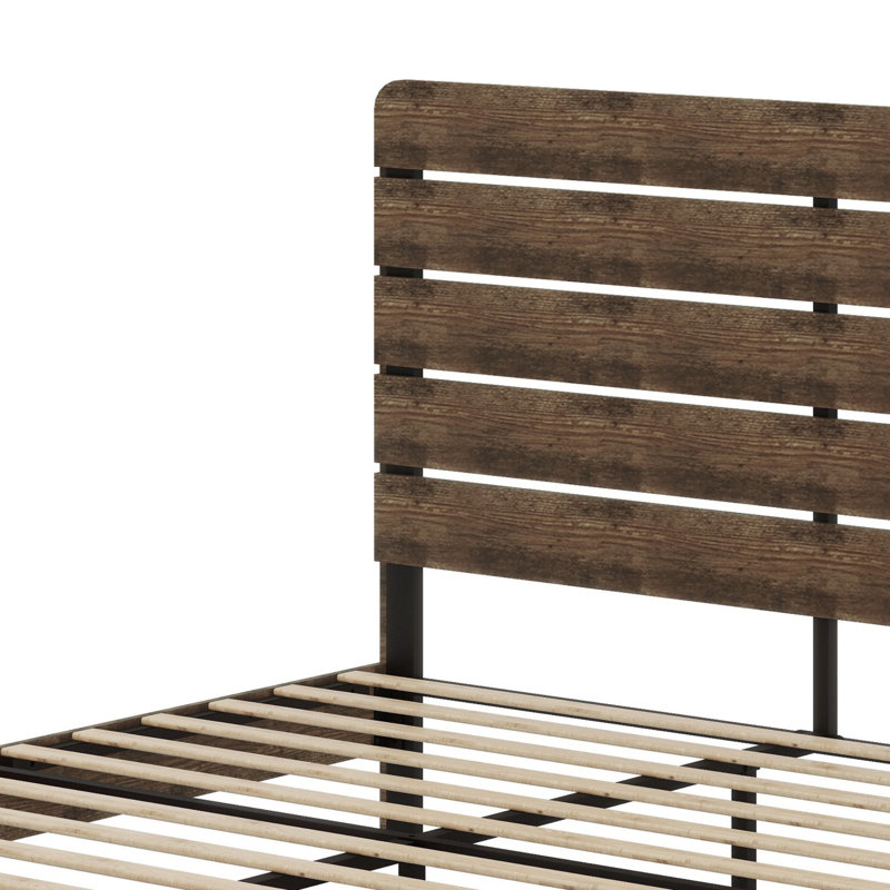 Base de lit plateforme en bois, Grand lit