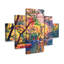 Ensemble de 5 panneaux muraux - David Lloyd Glover «Color Reflections», art mural sur toile pour le salon, la chambre à coucher ou le bureau 