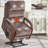 Power Lift Recliner Chair with Solid Wood Armrests, Heat Massage and Heavy Duty Motion Mechanism-1131890561