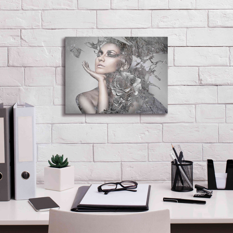 House of Hampton® «Cool Gray» par Graphinc, estampe numérique sur toile, H 12 po x l 16 po