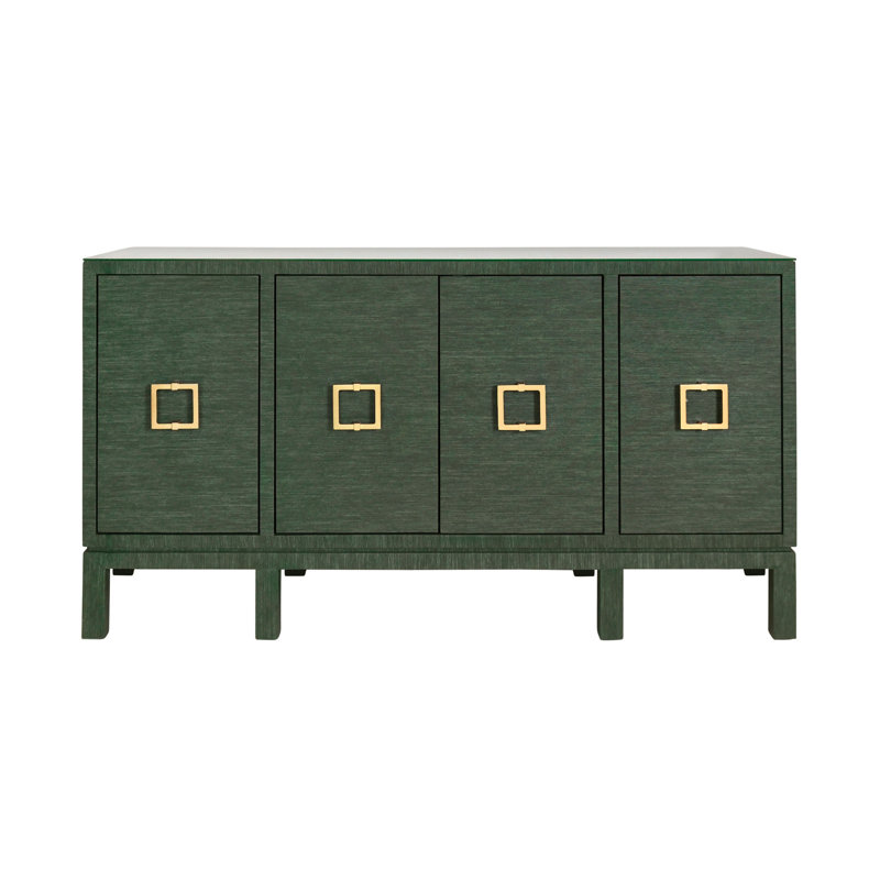 Effie 62'' W Buffet, Green  Dyed Grasscloth