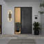 Applique murale d'extérieur à DEL en aluminium noir Mosra-2093467302