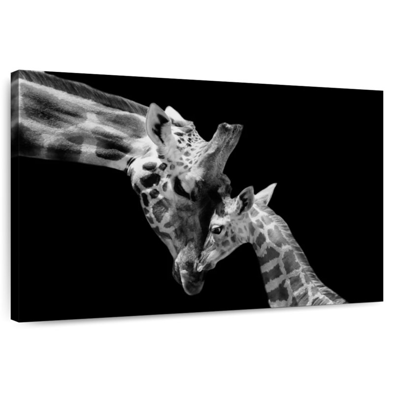 Brampt Doting Mother Giraffe, 30" H x 45" W