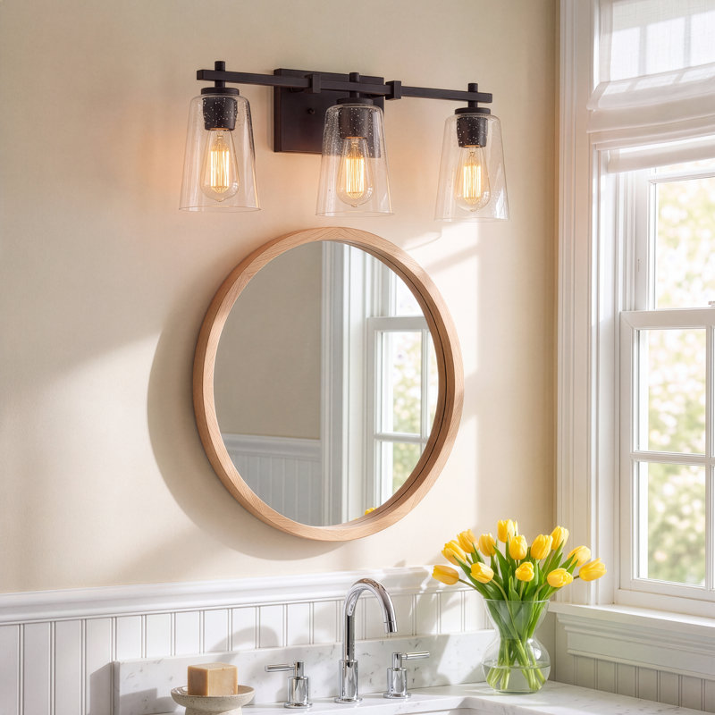 Noland 3 - Light Dimmable Vanity Light, Midnight Black