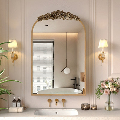 Armoire de salle de bain avec miroir et armoire de salle de bain Vintage