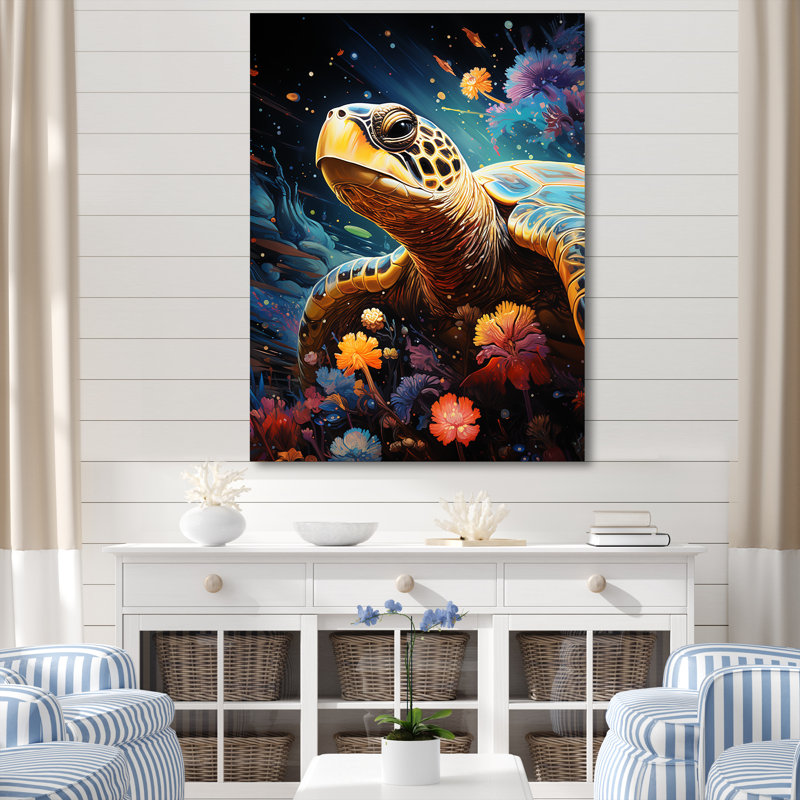 Voyage cosmique sur toile, Toile tendue, 32" H x 24" W