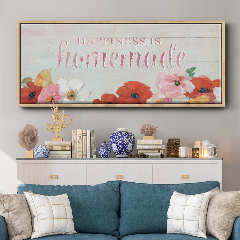 Le bonheur est fait maison - toile encadrée