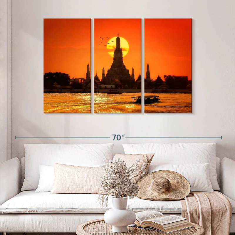 Adella Temple Of Arun, 32" H x 50" W