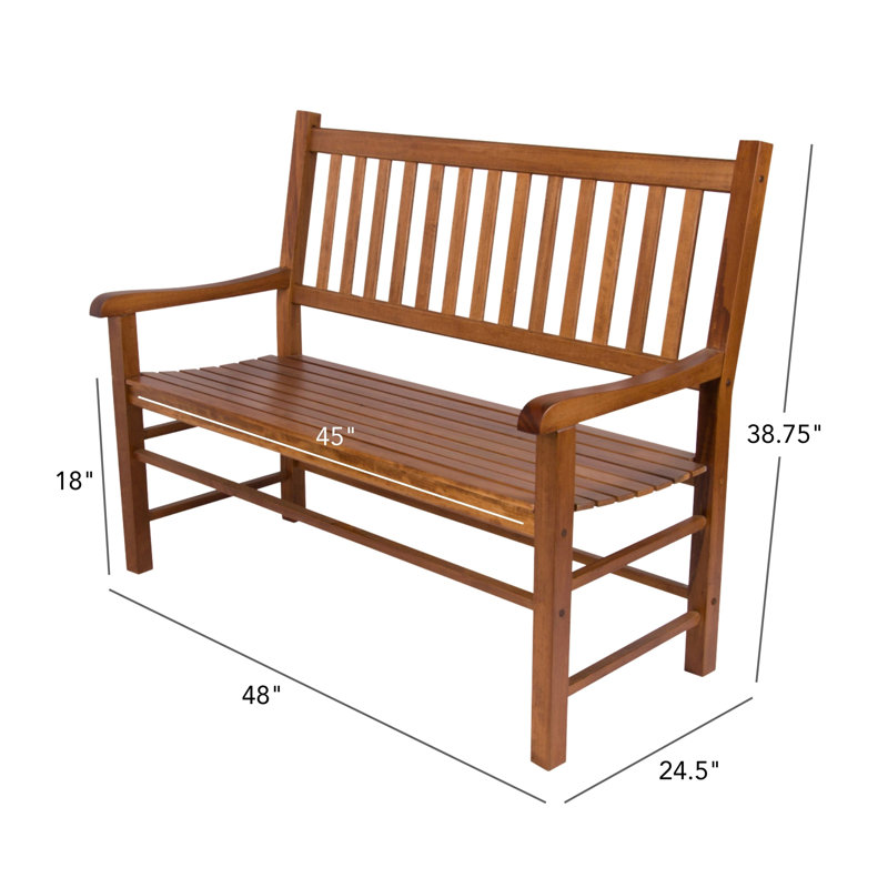 Banc d'extérieur Almah, Chêne