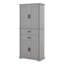 Grande armoire de rangement, armoire de rangement autoportante avec 4 portes, tablette réglable et 2 tiroirs-201819355