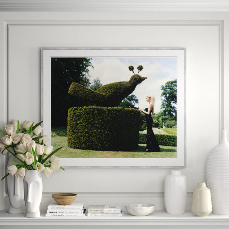 Kirsty Hume, In Long Black Dress Giclee Print by Arthur Elgort