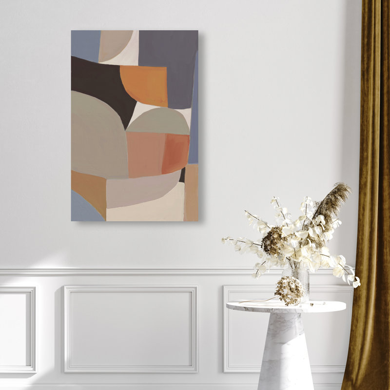 Muted Truth Canvas Abstract Print by Oliver Gal, Black Frame, 10 x 15, 15"H x 10"W, Gallery Wrapped