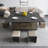 Multifunctional Lift-Top Coffee Table With 4 Stools,3-In-1 Centre Table