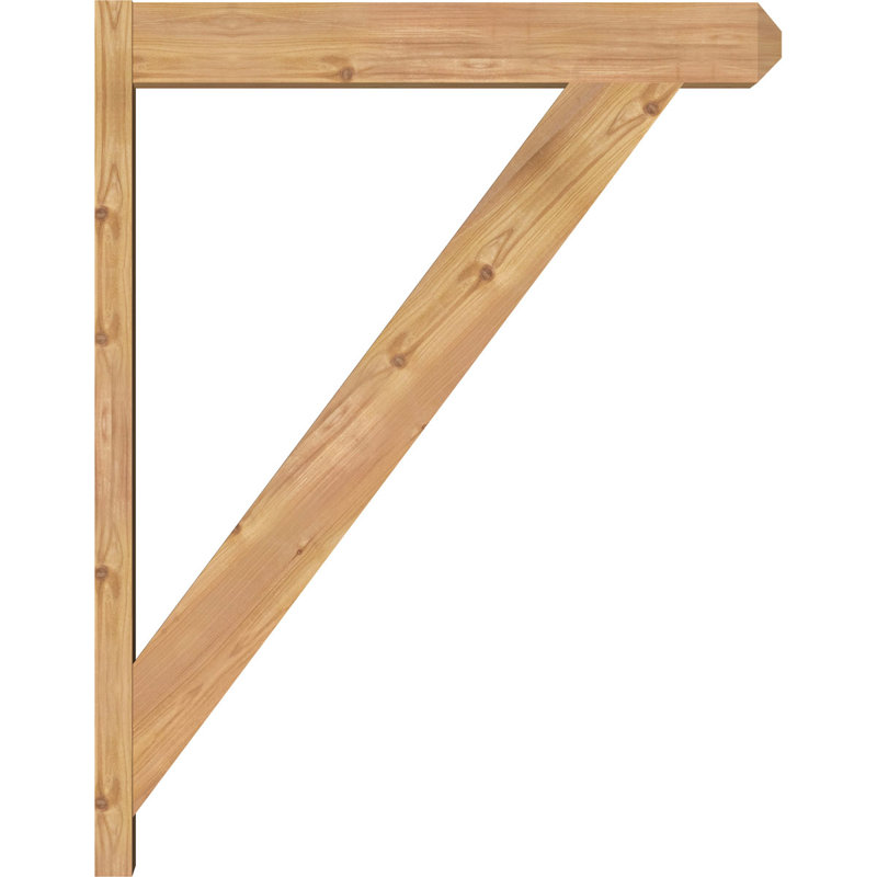 Artisan traditionnel en bois rustique, Cèdre rouge de l'Ouest l 5 1/2 po (lisse), P 30 po x H 38 po