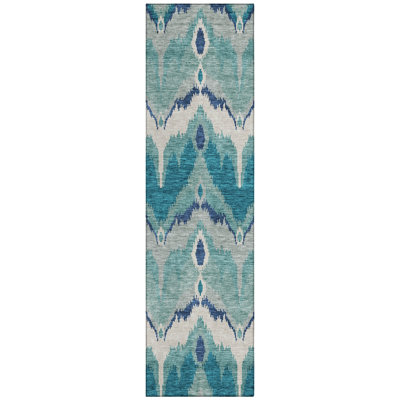 Neysa Washable Ikat Indoor / Outdoor Rug