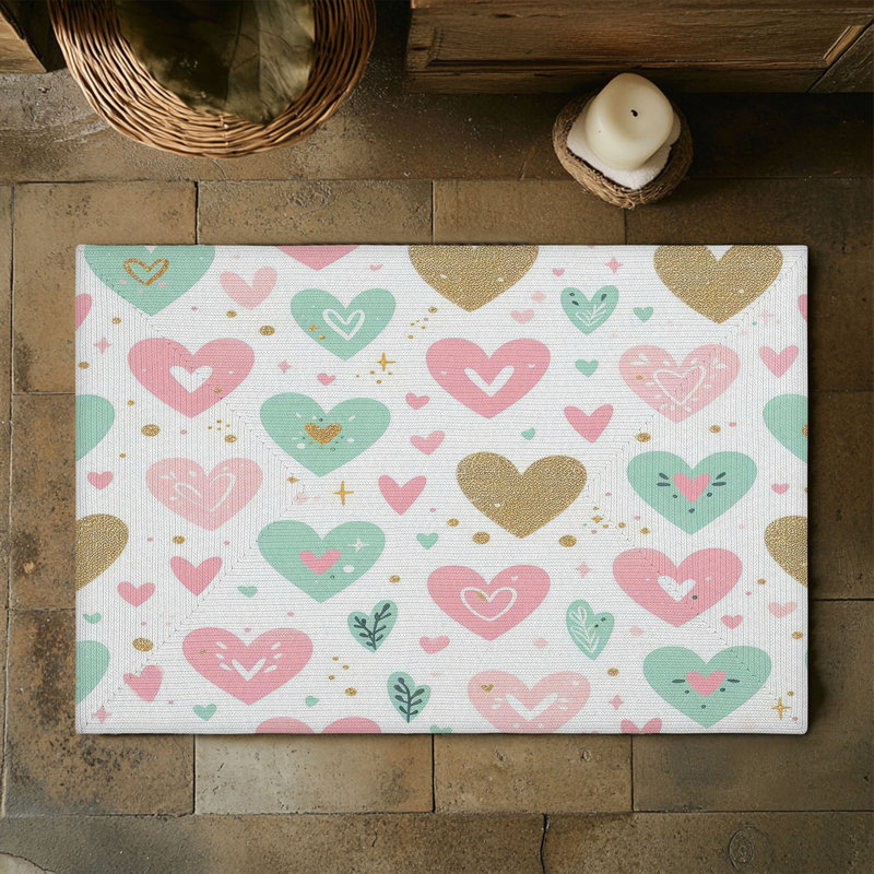 Tapis tressé Love Love, Rectangulaire 3 pi x 5 pi