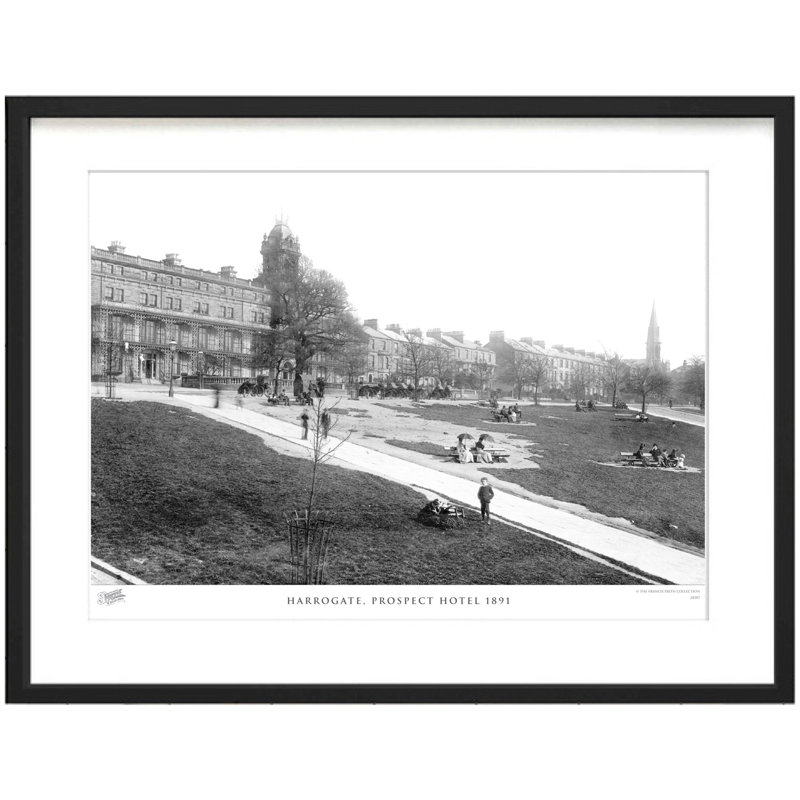 Harrogate, Prospect Hotel 1891 1 Piece Single Picture Frame Wall Art, 40cm H x 50cm W x 2.3cm D
