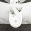 Lavabo de salle de bain en céramique - 13 po x 10,5 po, blanc, finition lisse, fixation murale résistante aux taches, peu encombrant
