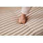 Velours côtelé en forme de L Boneless modulaire avec méridienne beige et confortable