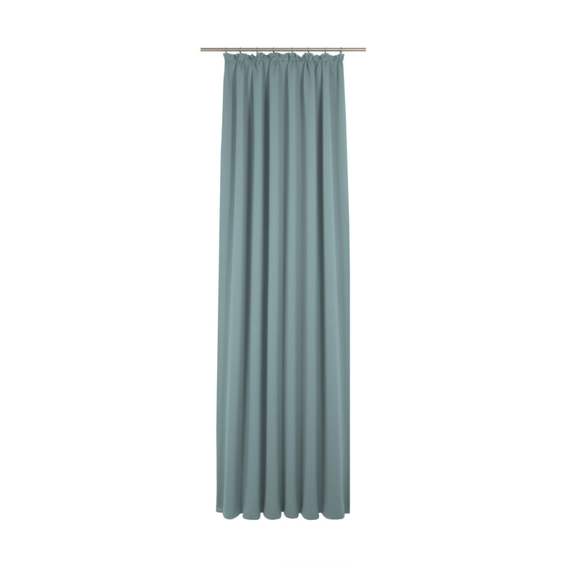 Marybel Room Darkening Single Curtain Panel, 130cm wide x 305cm high, Middle blue