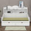 Lit de jour simple avec tiroirs de rangement et étagère de tête de lit, structure de lit de jour rétro en bois-1909767987