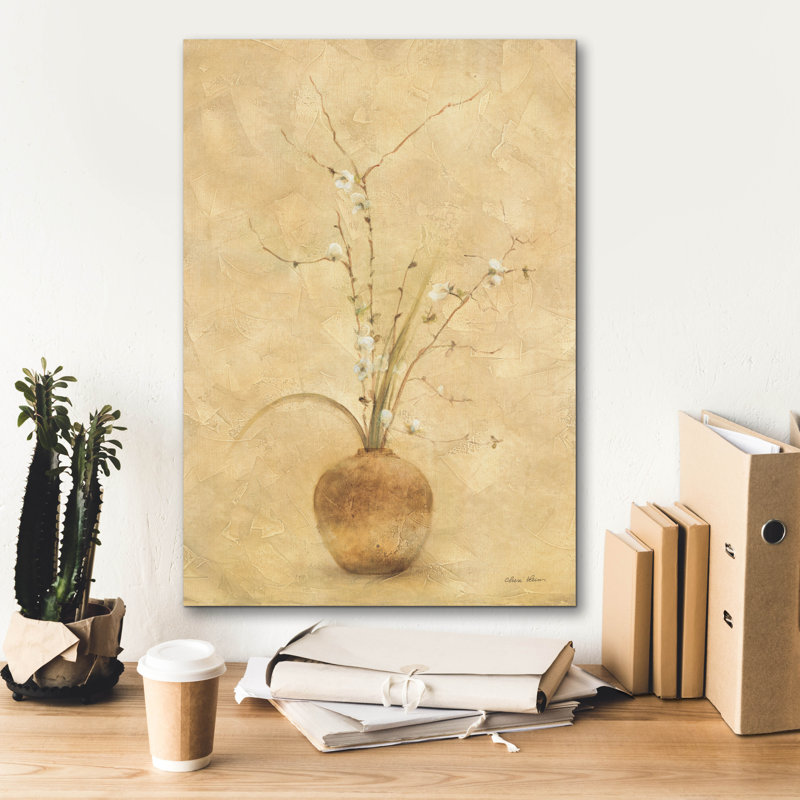 Red Barrel Studio® «Flowering Plum». par Cheri Blum, art mural sur toile, H 26 po x l 18 po x P 0,75 po