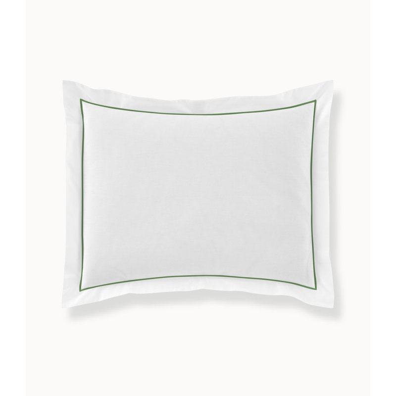 Boutique Percale Sham, Standard/Twin, White/Platinum