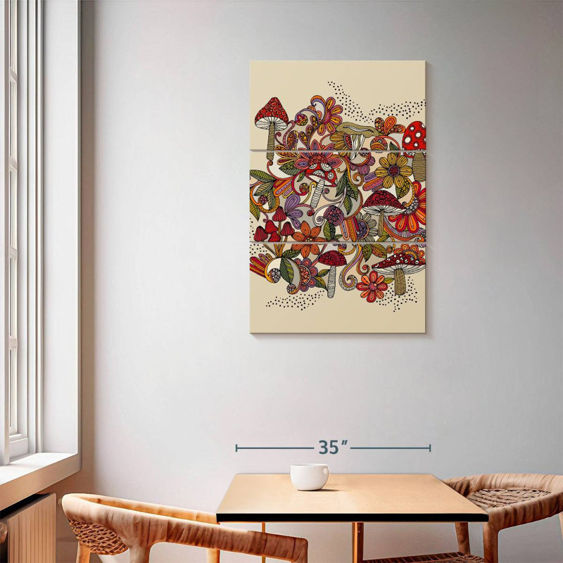 Yarlin Little Mushrooms Light, 57" H x 36" W