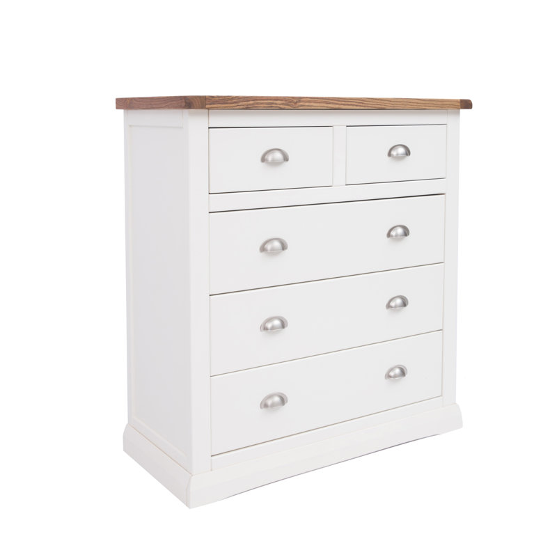 Vela 90cm W 5 - Drawer Chest of Drawers