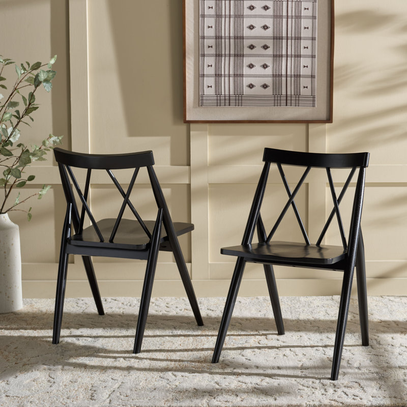 Chaises de salle à manger en bois massif Gayle