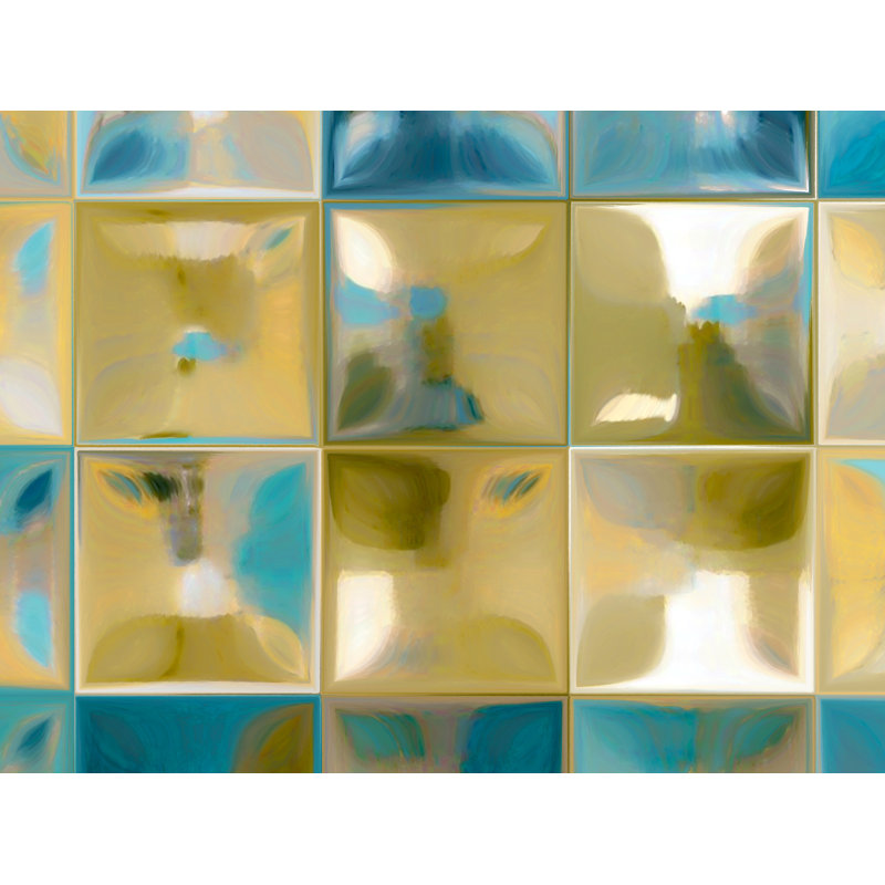 «Tile Art # 5, 2015», reproduction d'impression sur toile tendue, H 18 po x l 18 po x P 1 po, Toile tendue
