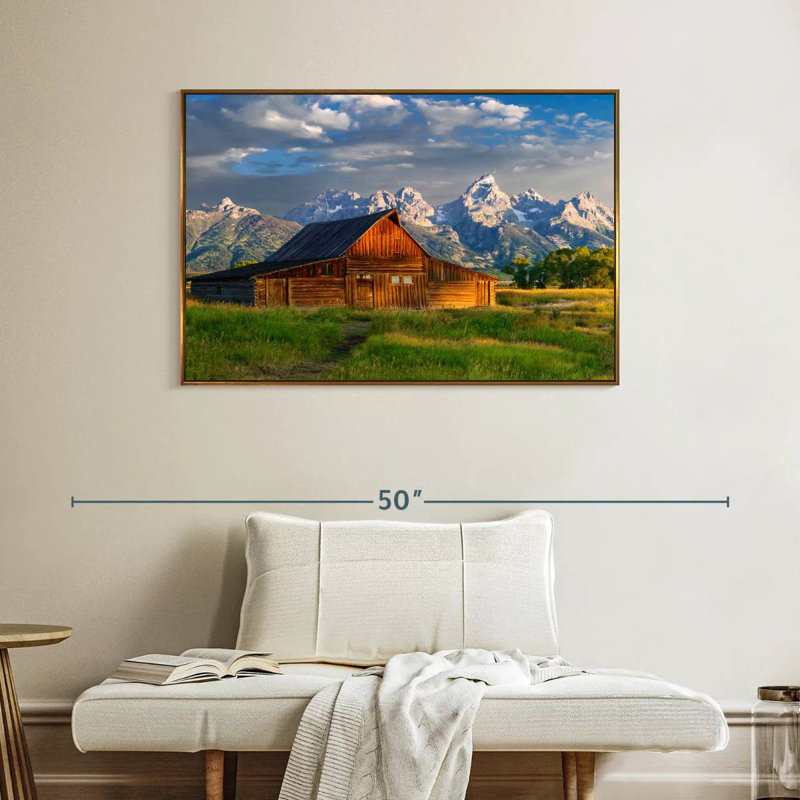 Parc national de Grand Teton, Wyoming, Cadre flottant doré, 40 po x 27 po