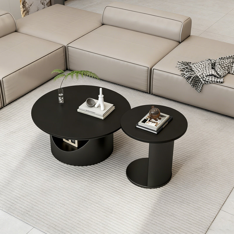 Caulkins, H 15,74 po x L 27,55 po x l 27,55 po, Noir