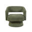 Upholstered Textured Weave Swivel Armchair -1094488924