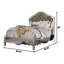 Lit plateforme tapissier avec matelas Barcaldine-298110787