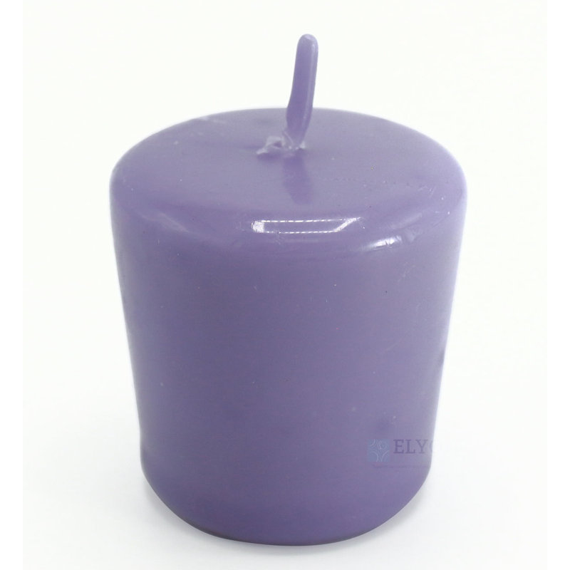 Bougies votives colorées non parfumées 24 pièces Elyon, Lavande