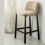 Chaise d'appoint à dossier beige uni (ensemble de 2)-907687049-907687050
