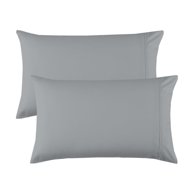 100% Cotton 300TC Ultra-Soft & Silky Wrinkle-Resistant Pillowcases, King, Beige