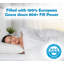 Comfydown White Comforter - Hypoallergenic, Washable, Breathable, Goose Down, 800 Fill Power, With 300 Thread Count Cotton Cover -Made In USA - Twin-513011083