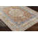 Kissena Machine Washable Oriental Burnt Orange Area Rug
