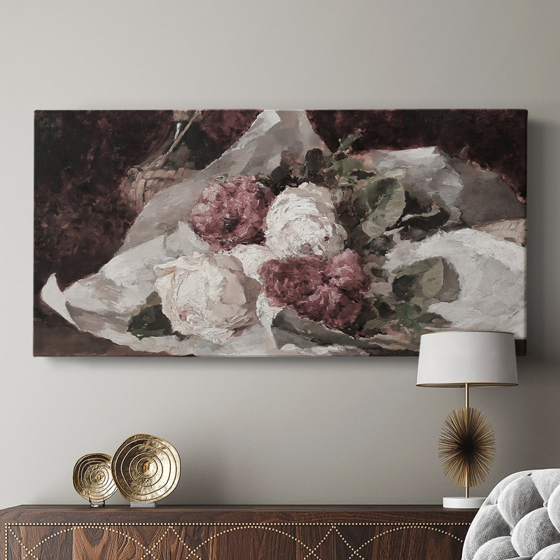 Botanical Series-CD XXXVII - Toile tendue avec châssis - Prêt à être accroché, H 16 po x l 32 po