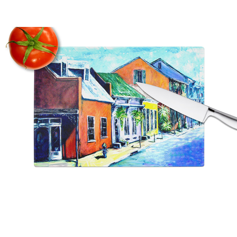 Somewhere Close Glass Cutting Board